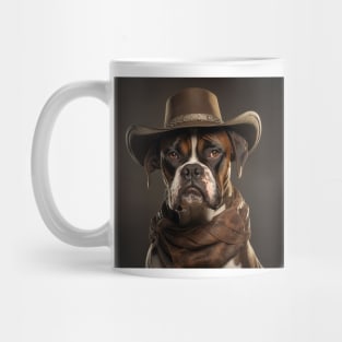 Cowboy Dog - Boxer Mug
